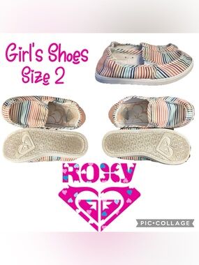 Girls Shoes Roxy Kids Minnow Slip On Size 2